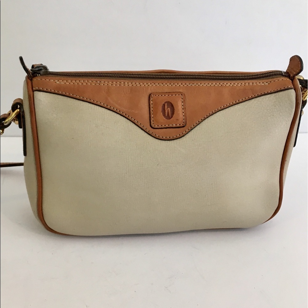 Hartmann Leather Bag Tan Crossbody Purse Vintage